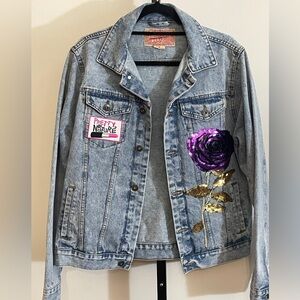 Revolutionary Women Custom Denim Jacket Large